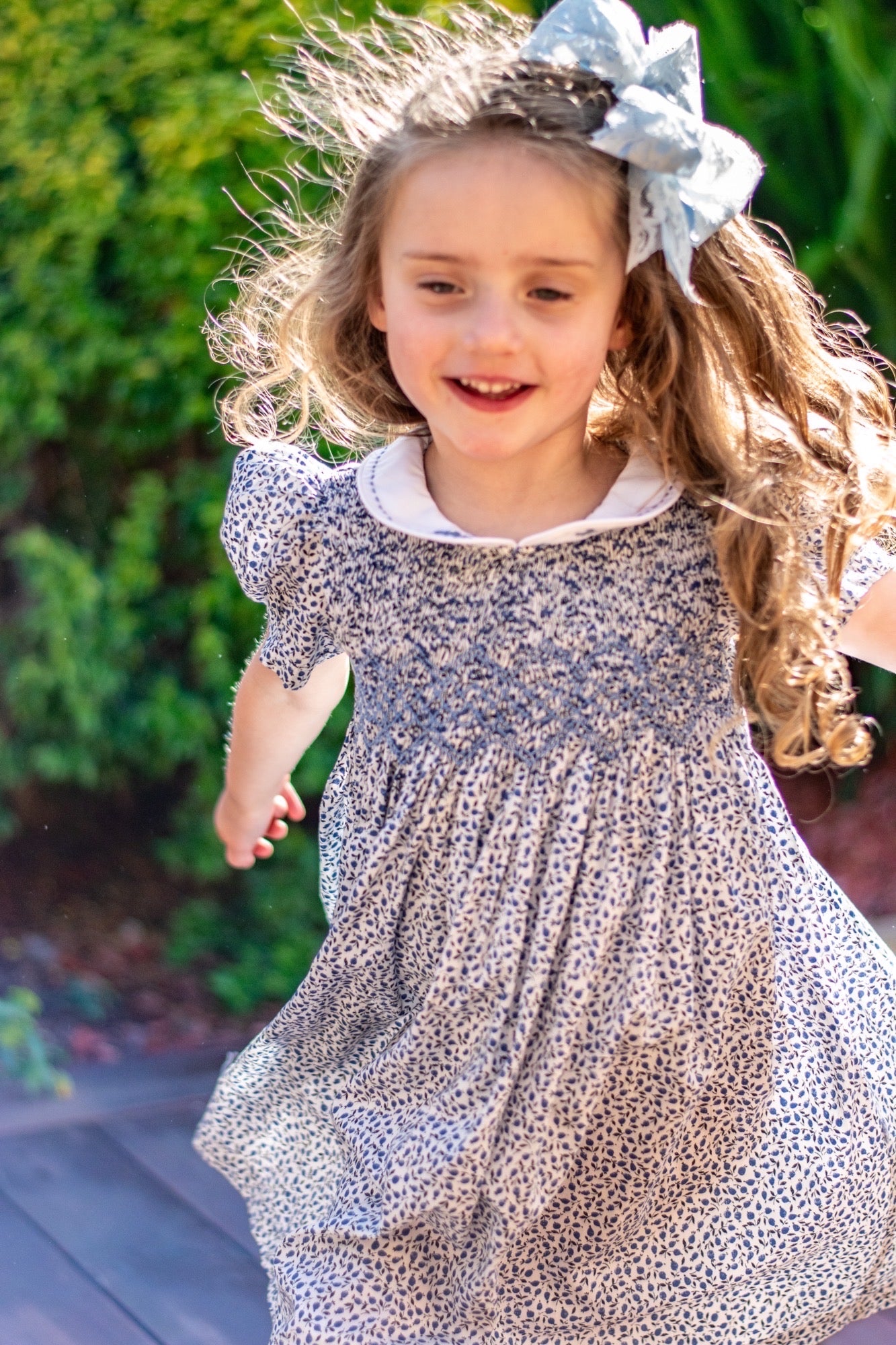 Blue Breeze Smocked Dress