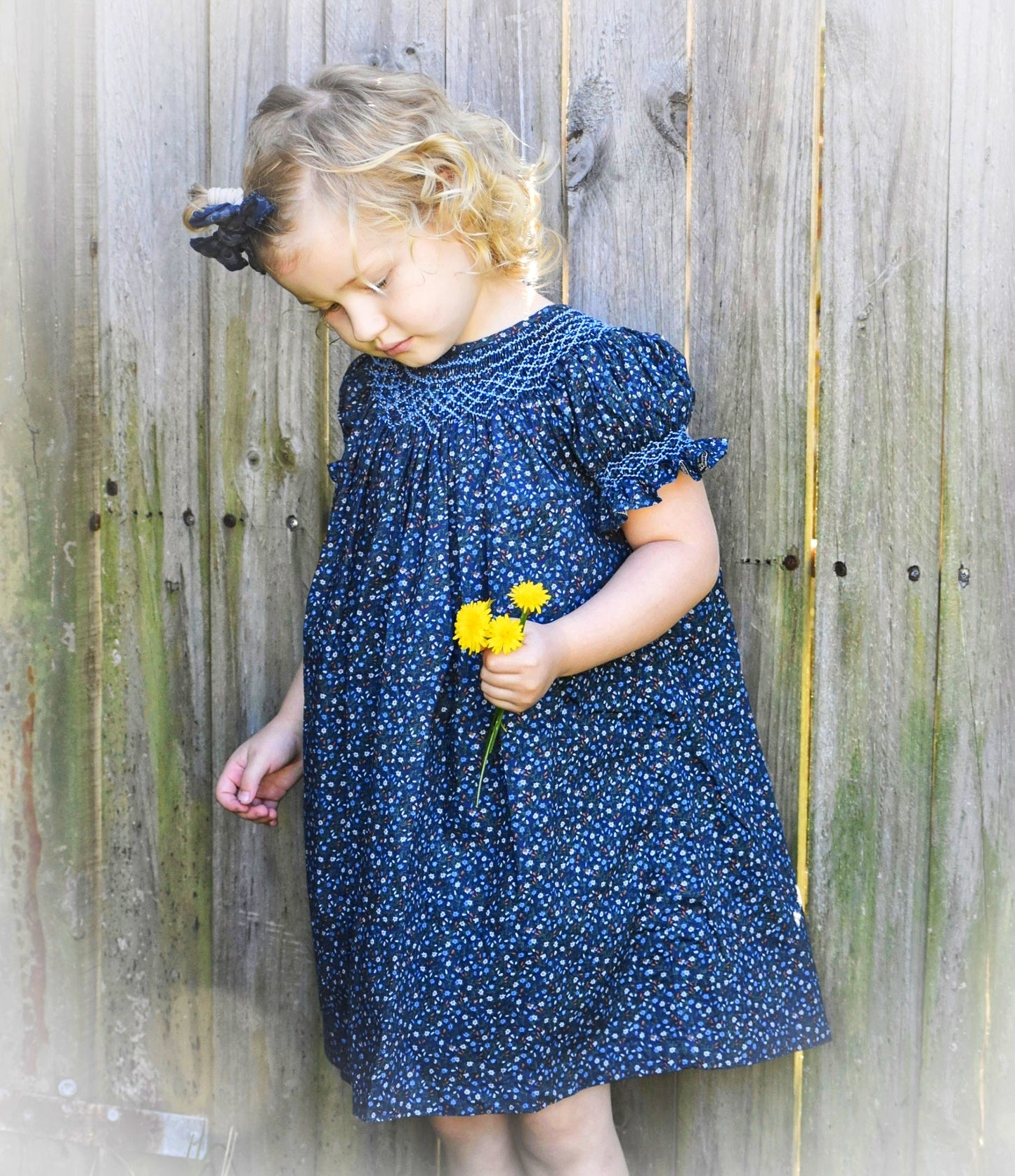 Blue Navy Blossom Dress