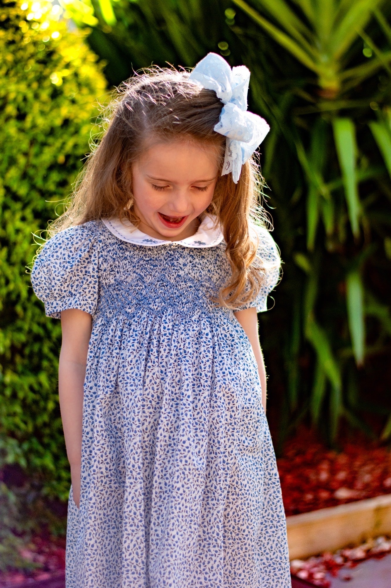 Blue Breeze Smocked Dress
