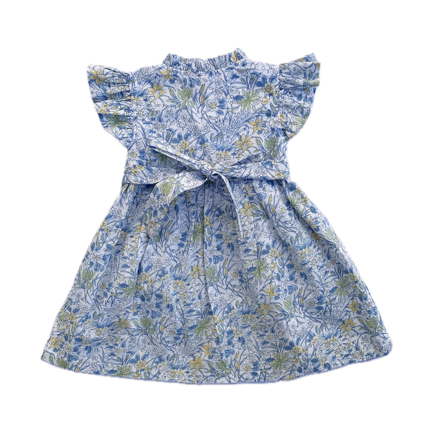 Azure Bloom Smocked Dress