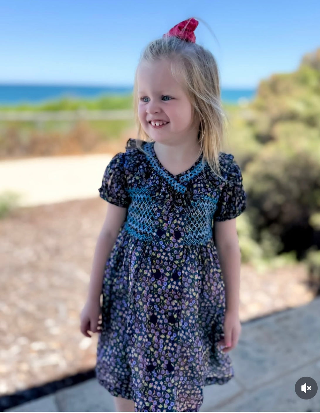 Twilight Petals Smocked Dress