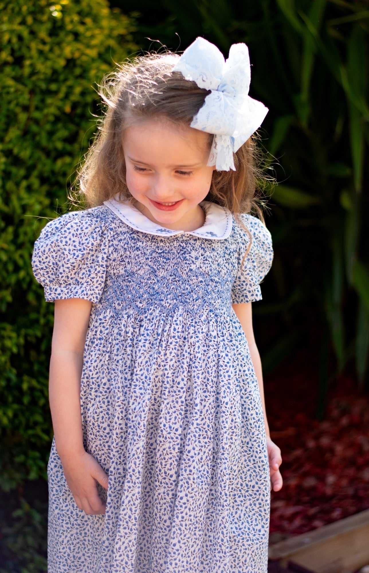 Blue Breeze Smocked Dress