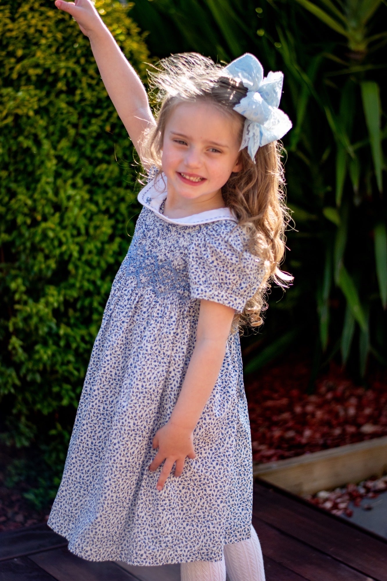 Blue Breeze Smocked Dress
