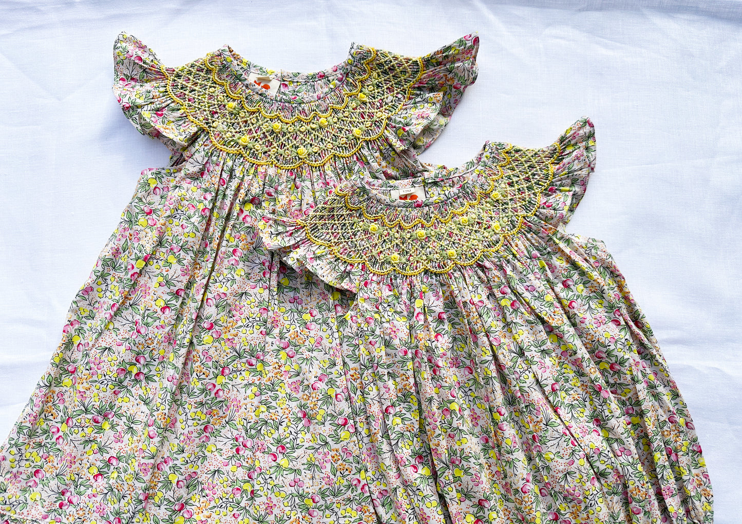 Golden Orchard Smocked Romper