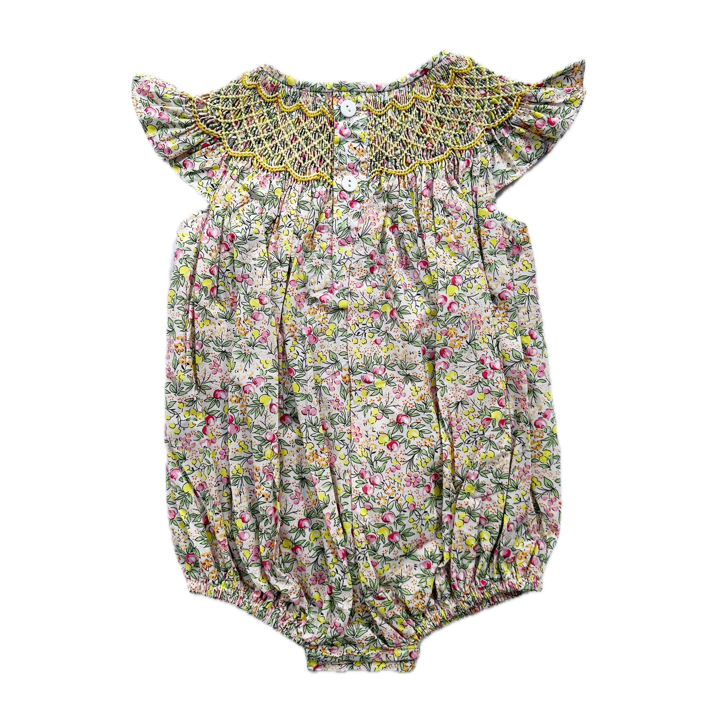 Golden Orchard Smocked Romper