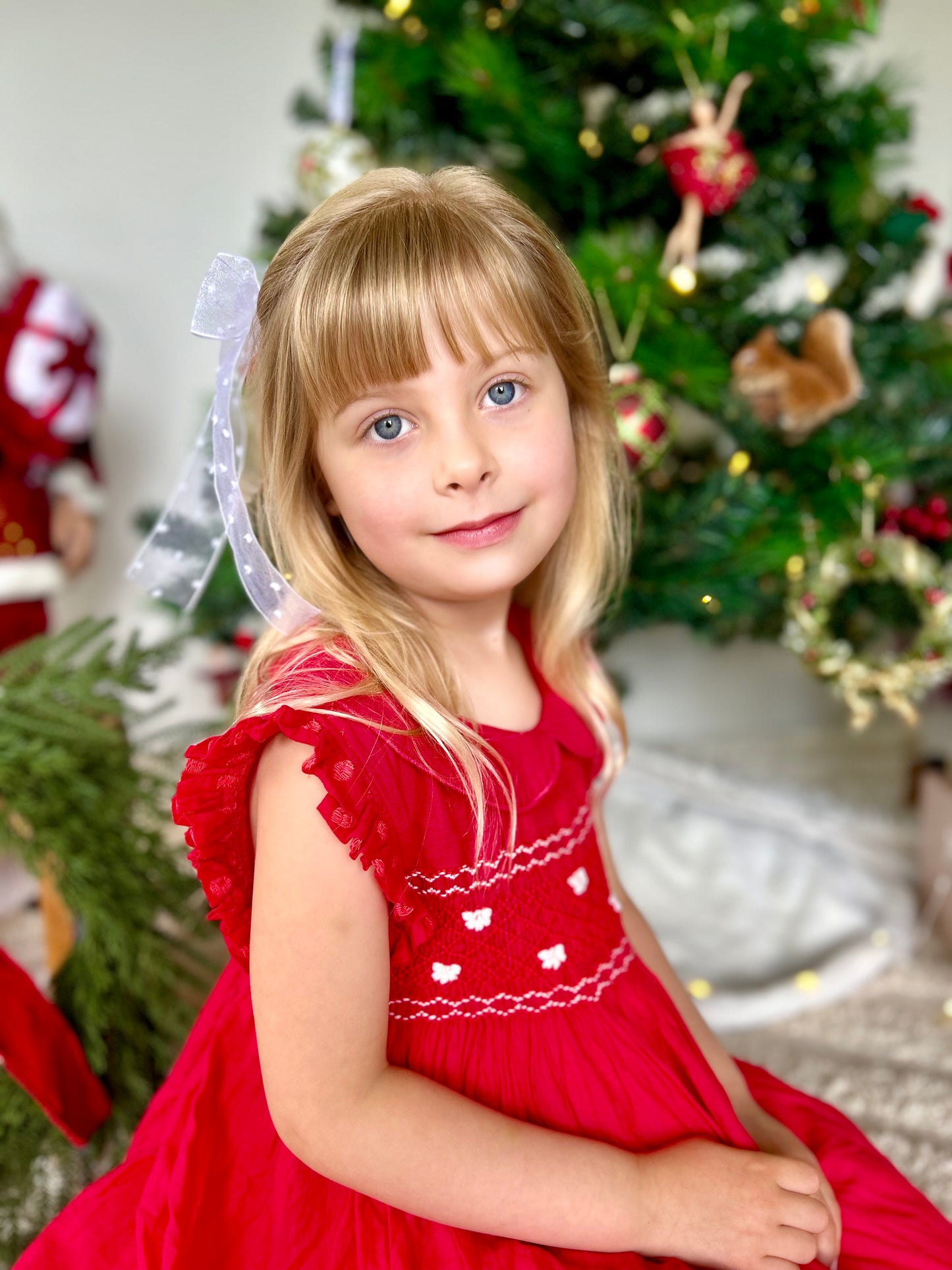 Red Fairy Smocked Dress