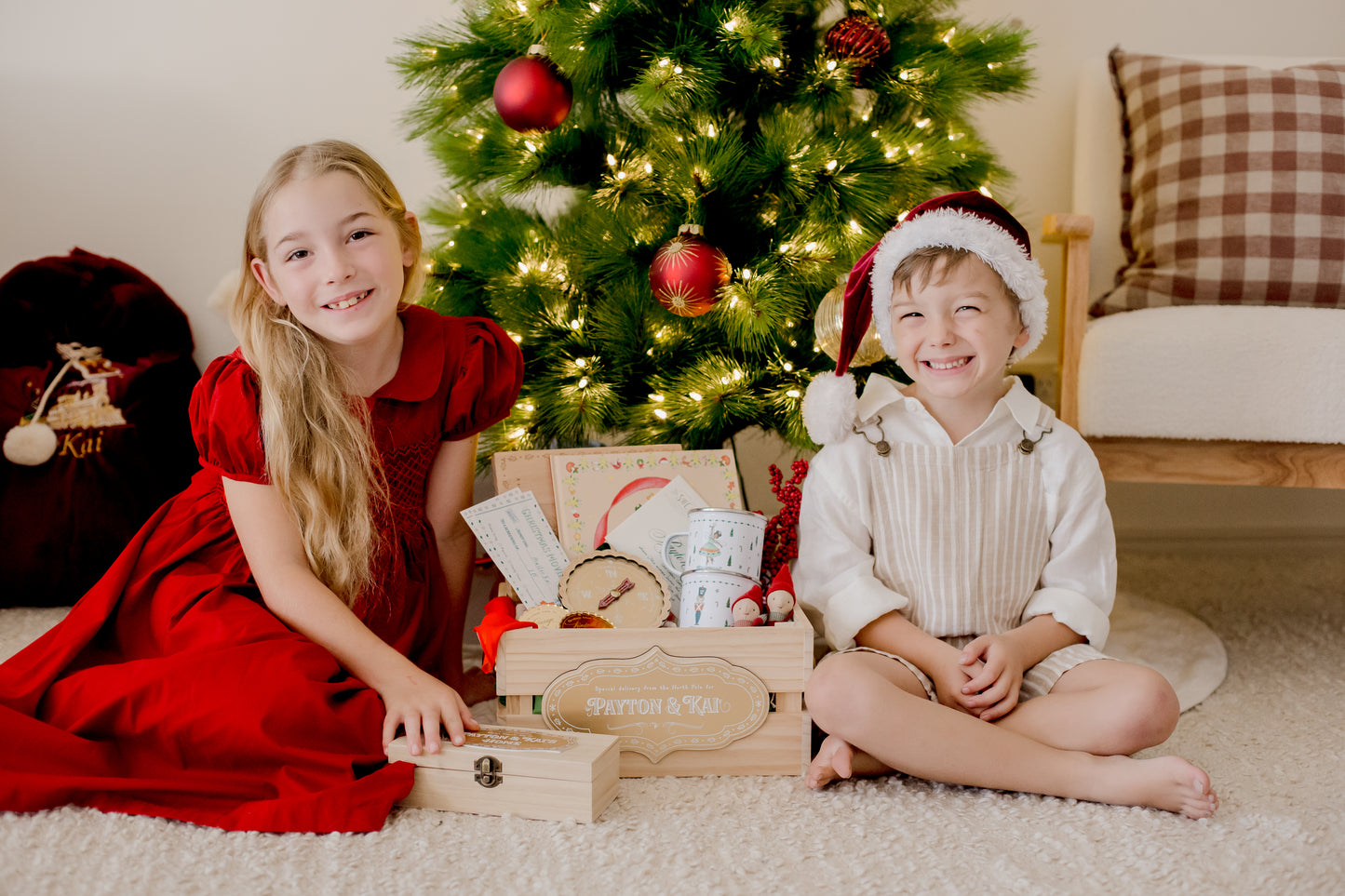 Cherry Red Smocked Dress