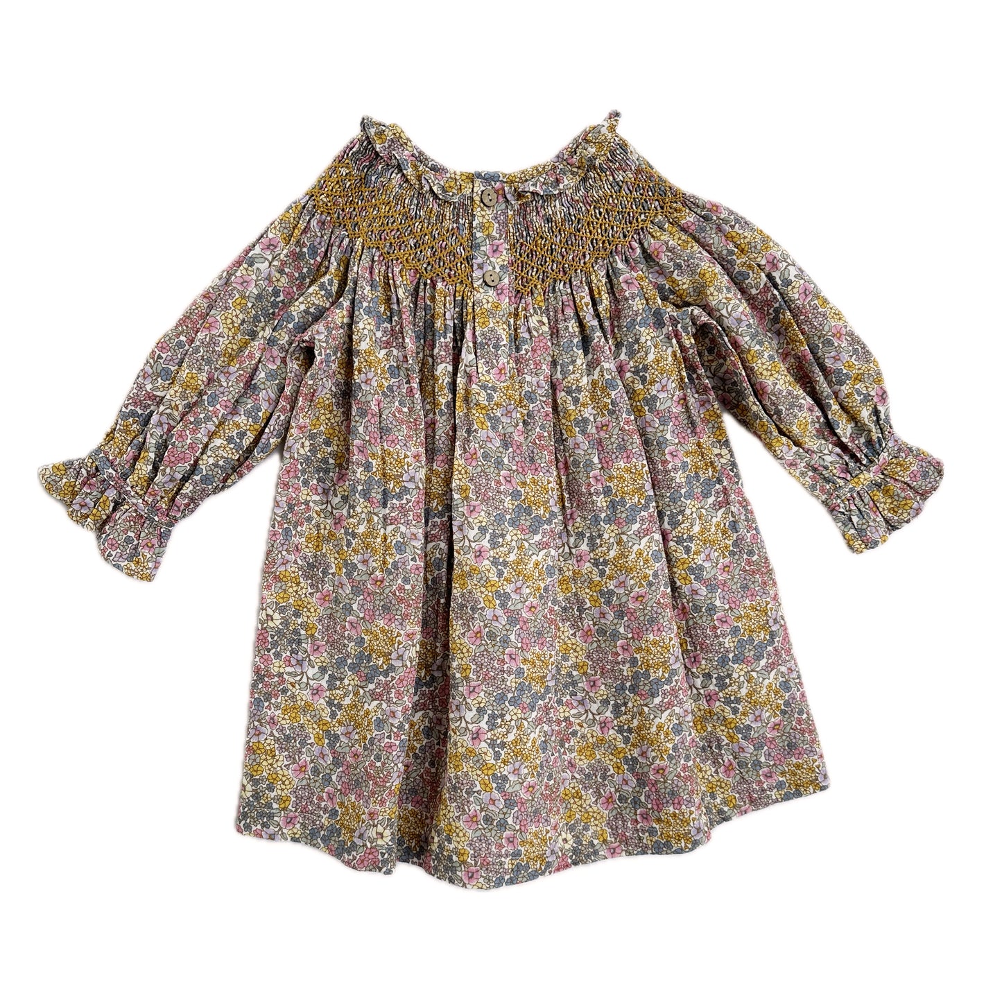 Marigold Whisper Smocked Dress