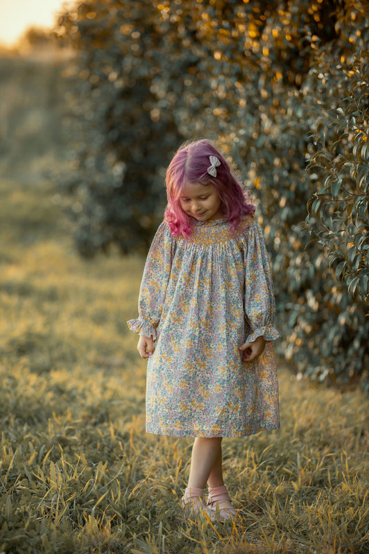 Marigold Whisper Smocked Dress