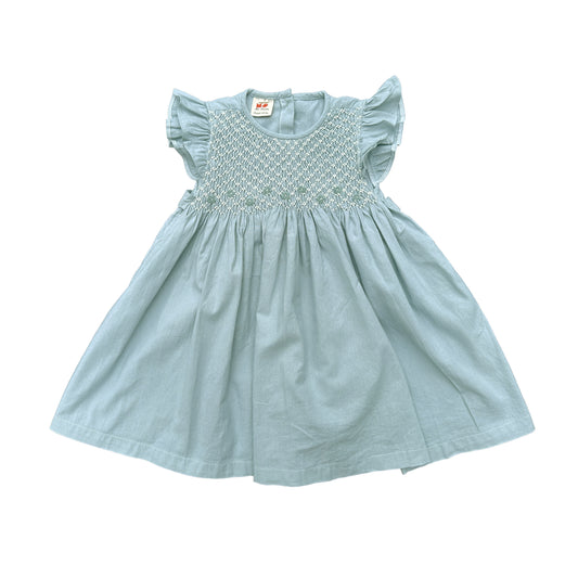 Pastel Mint Smocked Dress