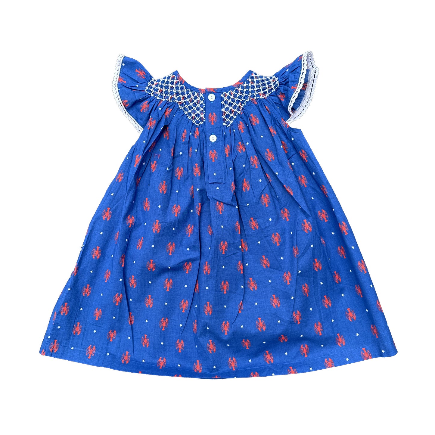 Prawn Smocked Dress