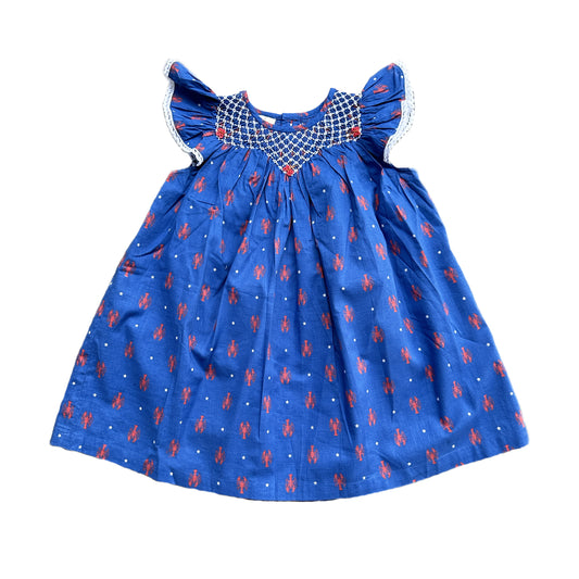Prawn Smocked Dress
