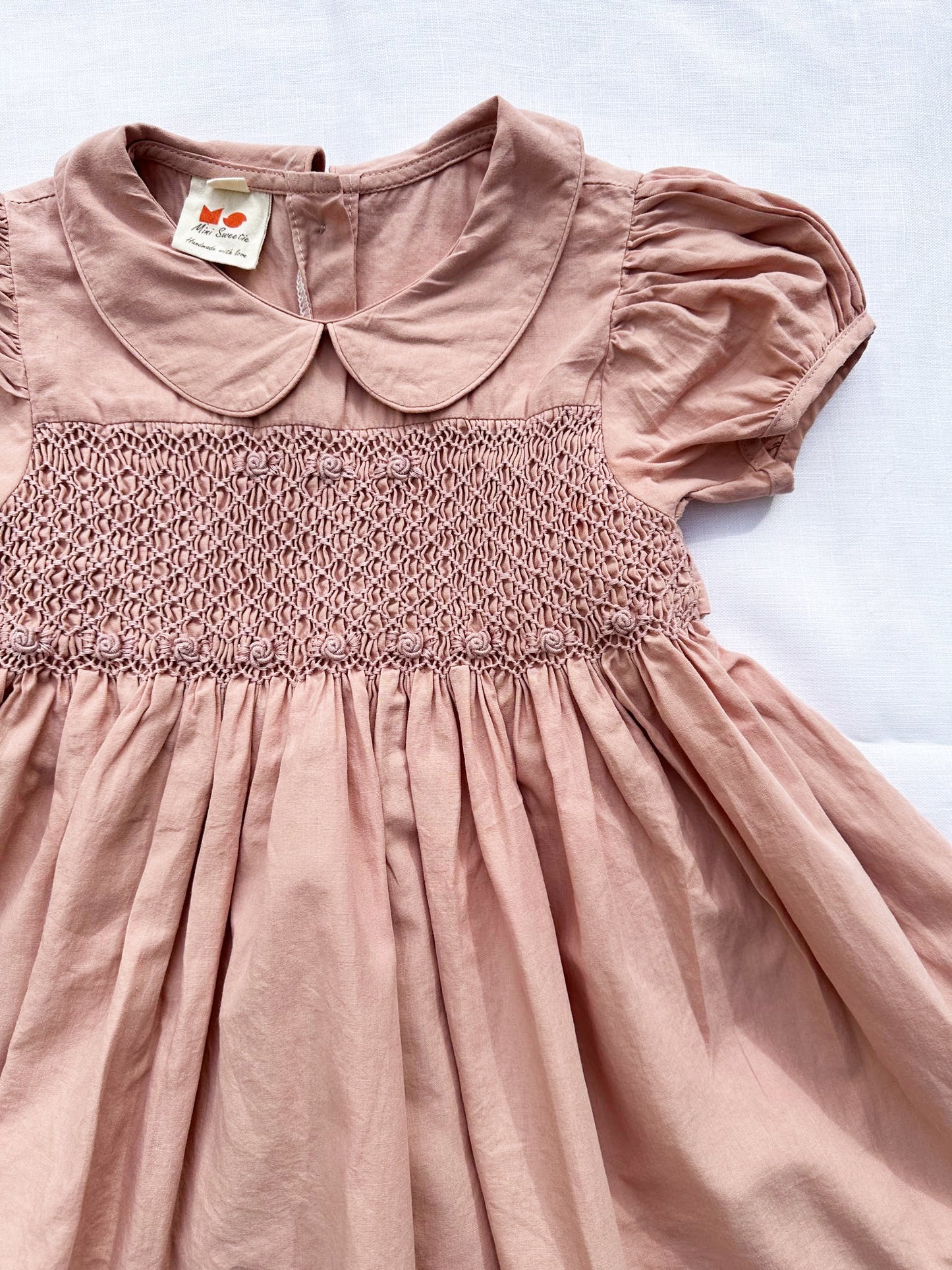Rosewood Elegance Smocked Dress