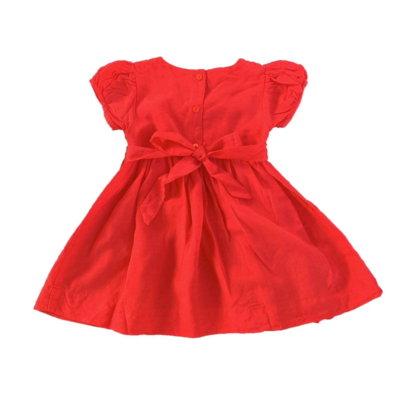 Scarlet Red Smocked Dress