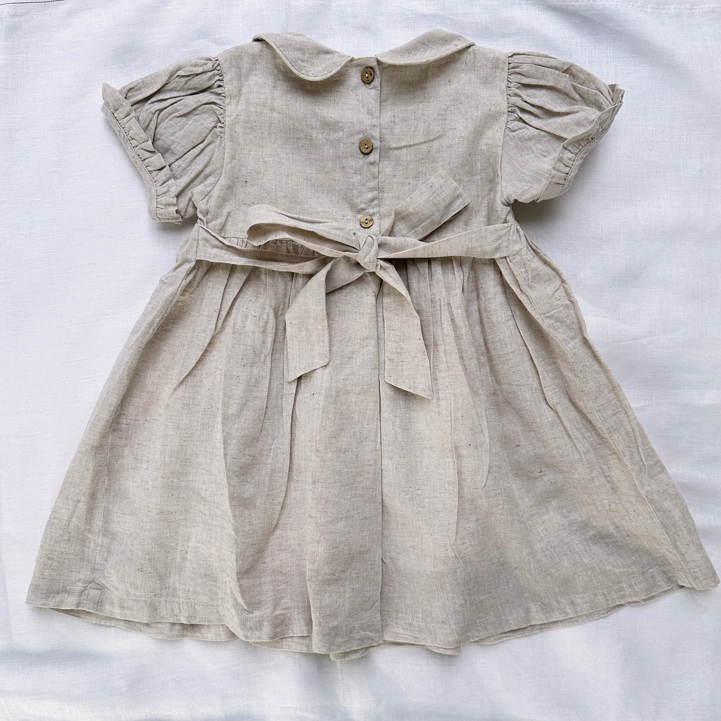 Silver Rose Smocked Dress