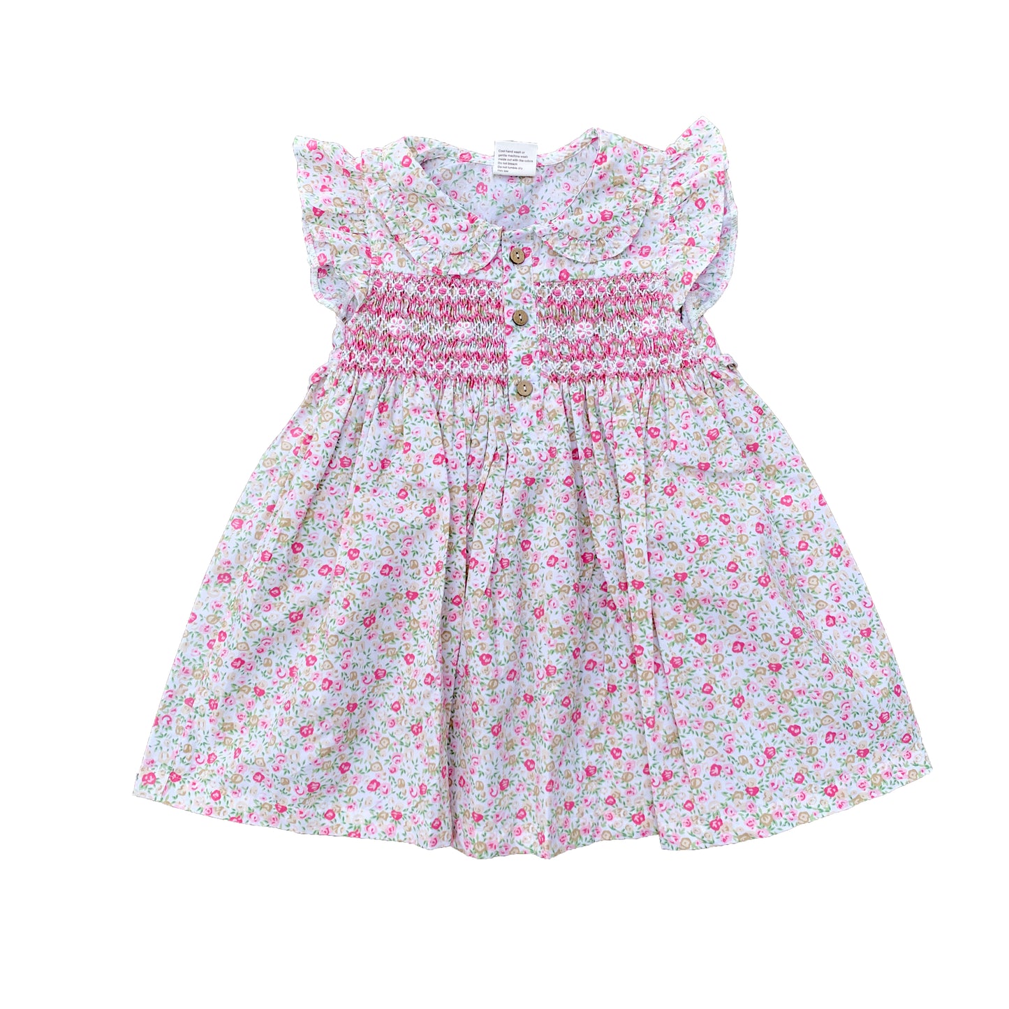 Tiny Roses Smocked Dress