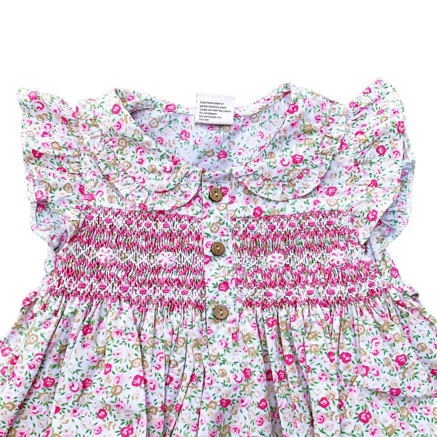 Tiny Roses Smocked Dress
