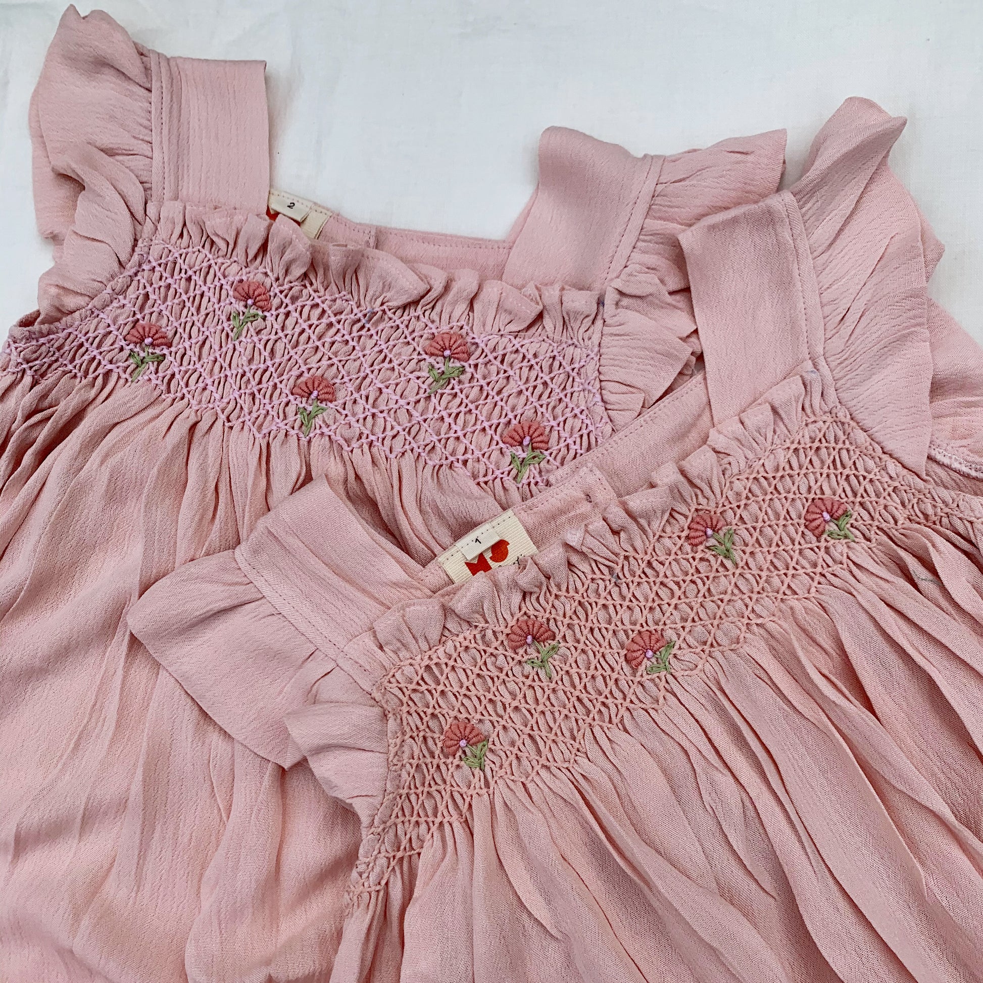 Pink Sand Smocked Dress.