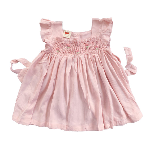 Pink Sand Smocked Dress.