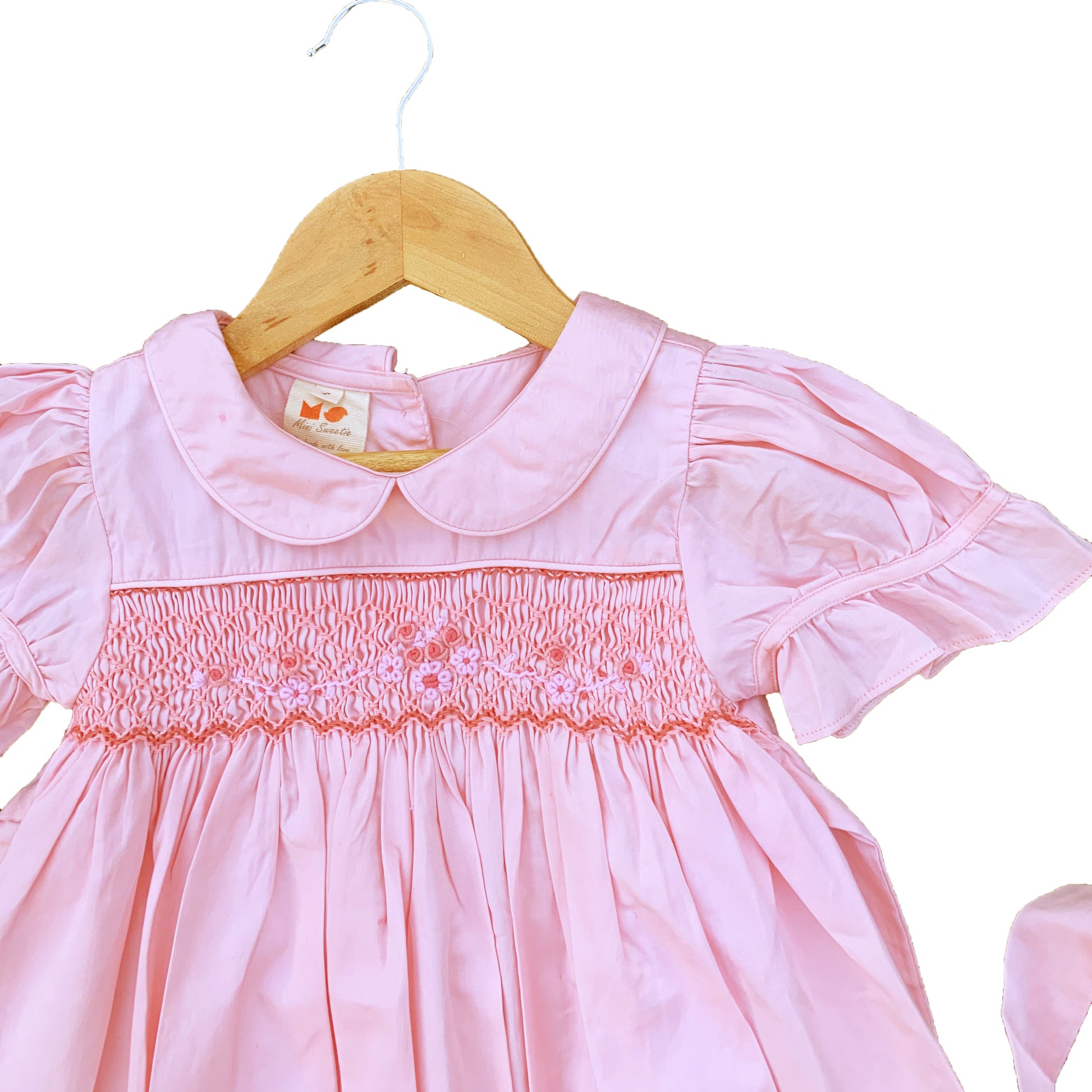 Light Pink Sweet Smocked Dress.