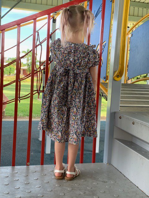 Gorgeous blossom smocked dress.