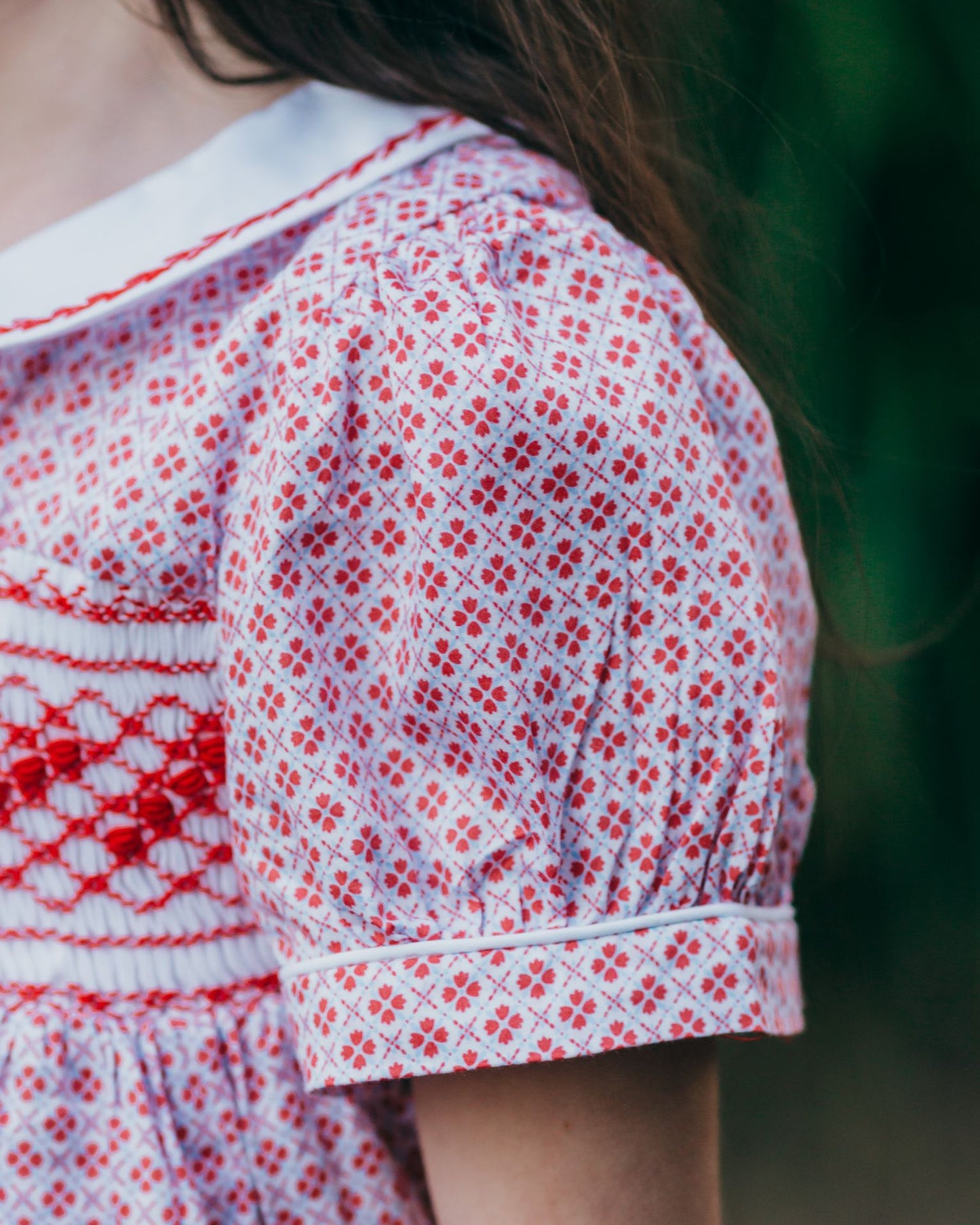 Four Leaf Clover Smocked Dress