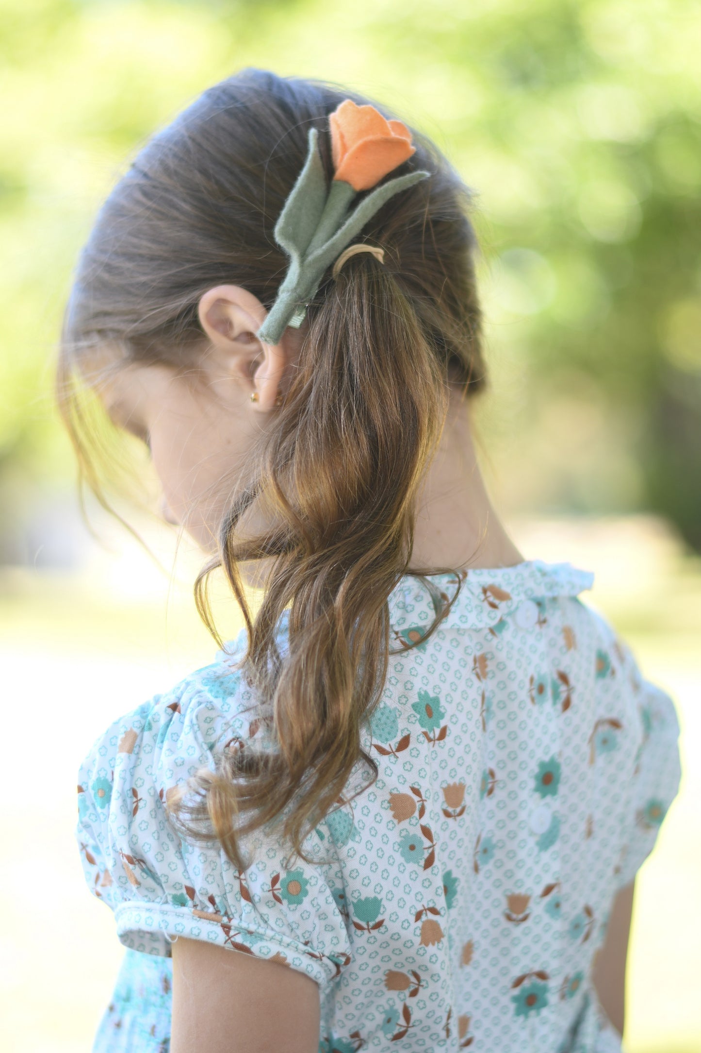 Jade Green Floral Smocked Dress