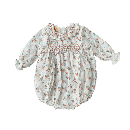 Rose Smocked Romper