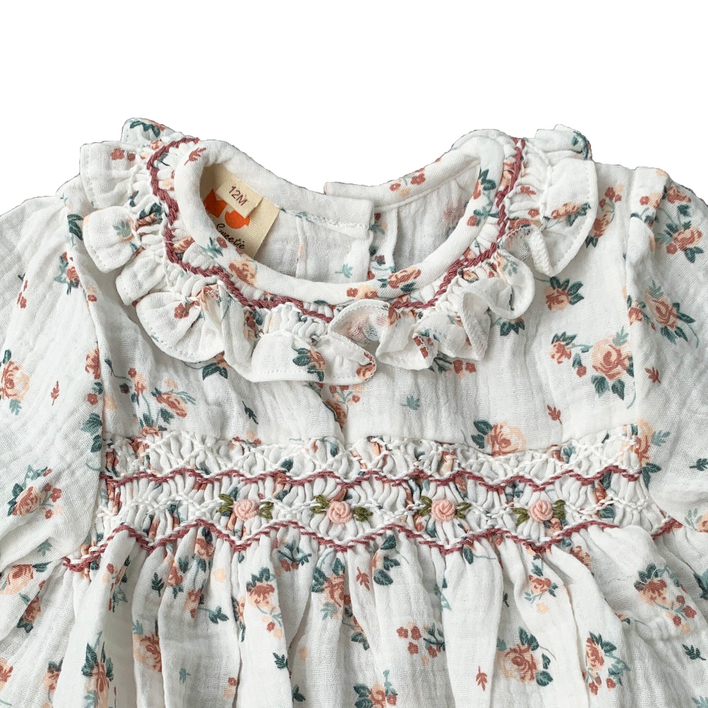 Rose Smocked Romper