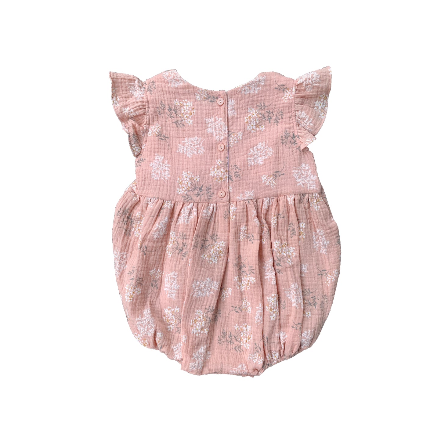 Ash Pink Smocked Romper
