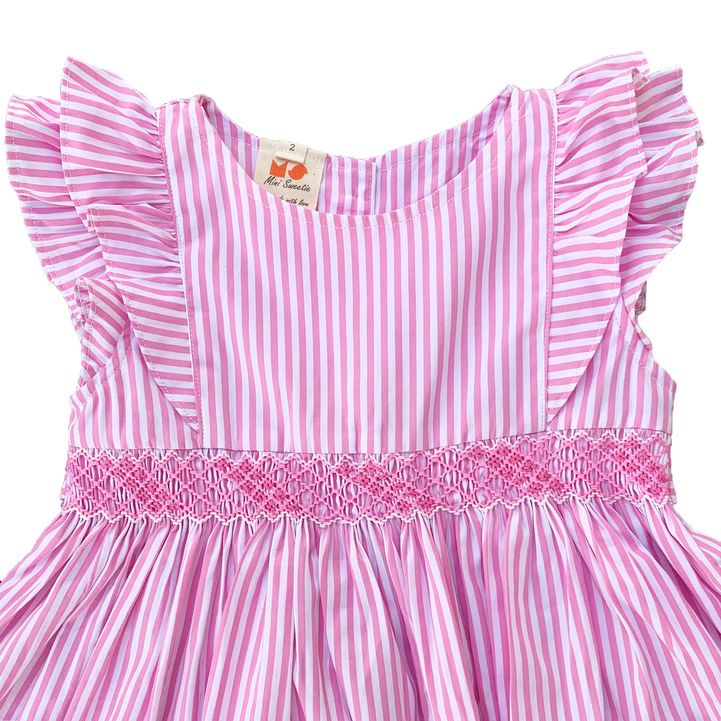 Candy Stripe Smocked Dress