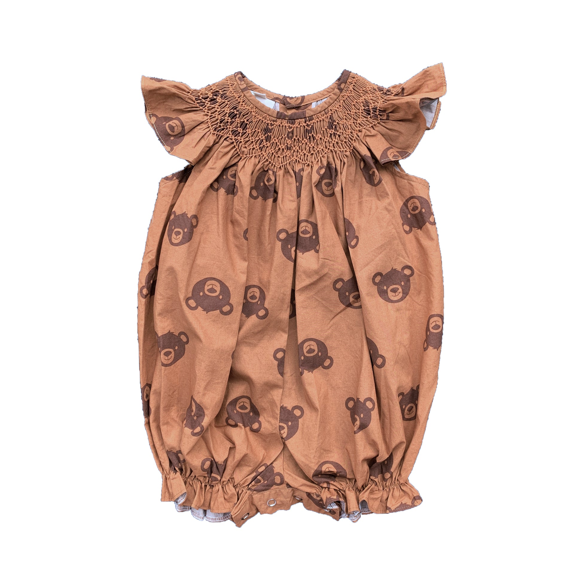 Teddy Bear Smocked Romper