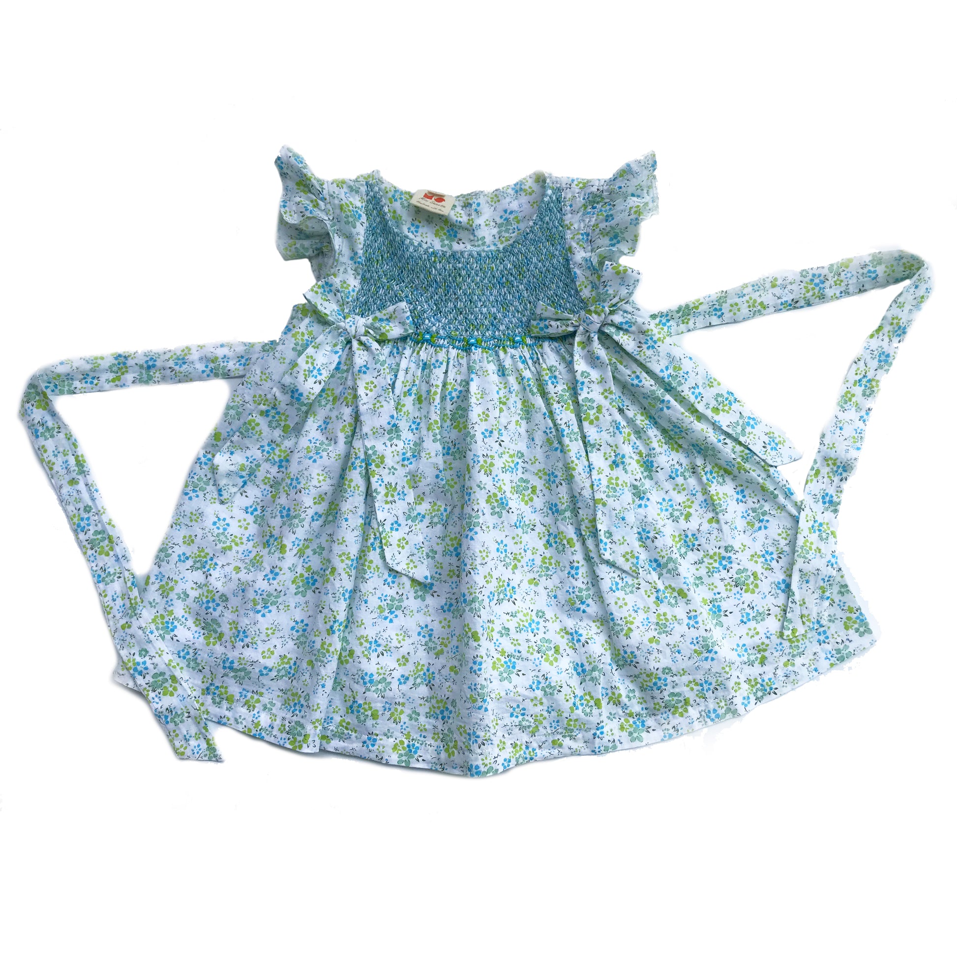 Green Floral Dress.