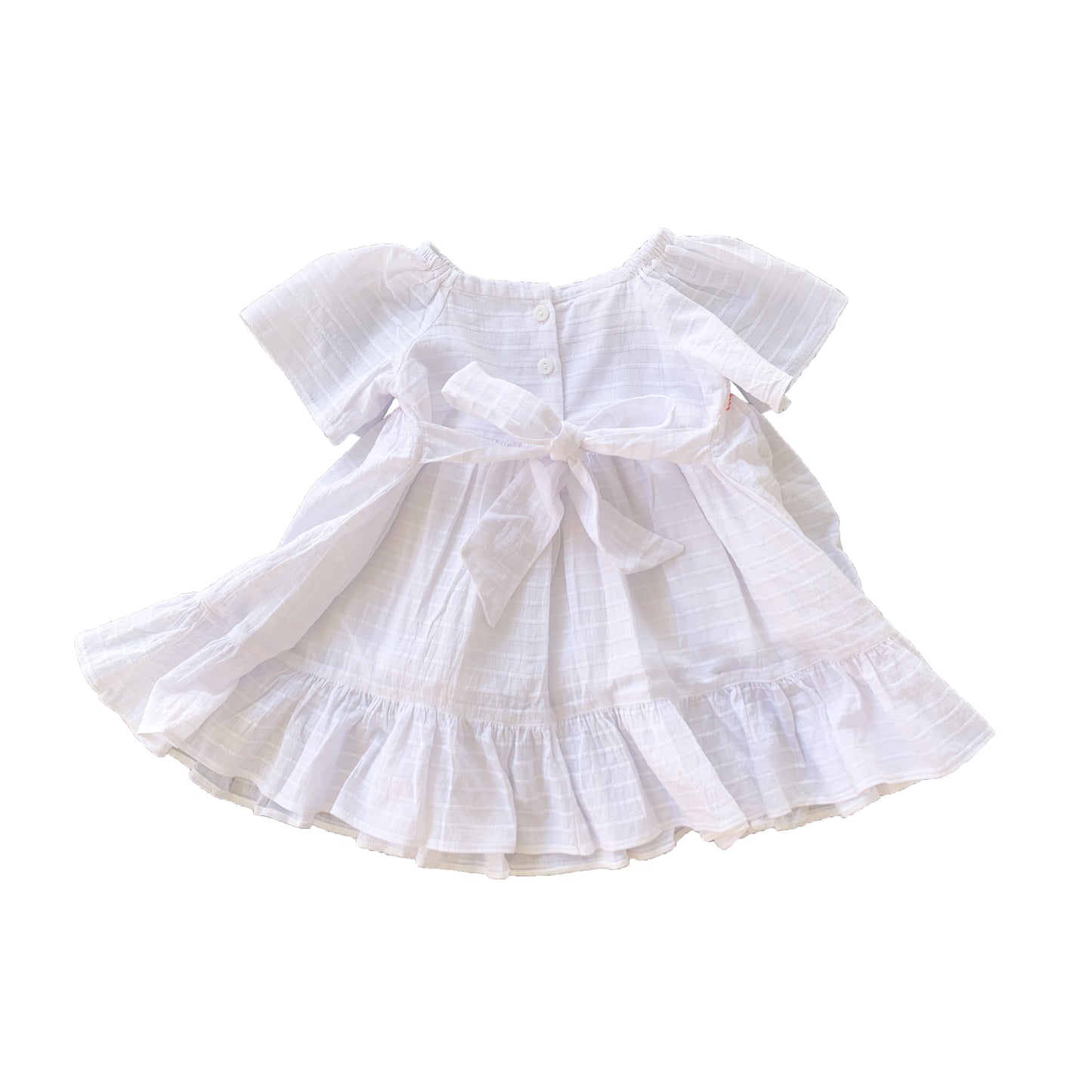 White Beauty Smocked Dress
