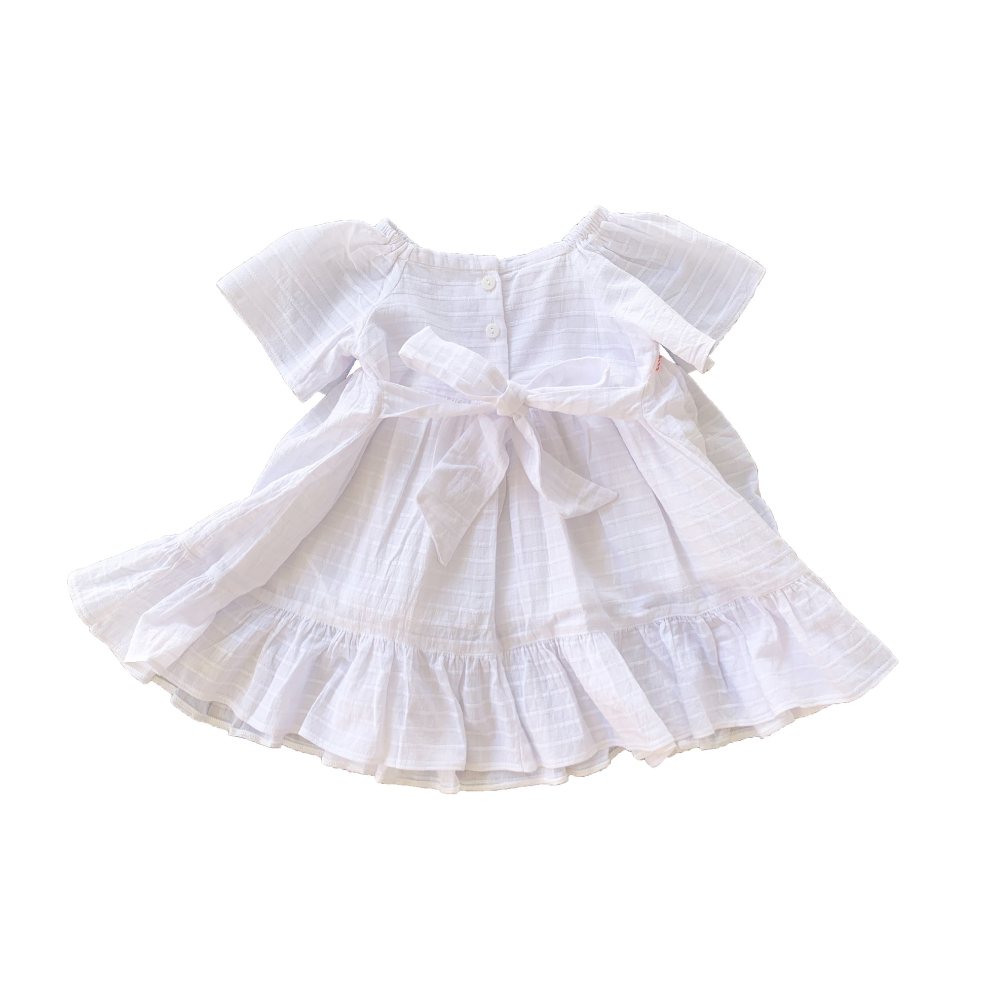 White Beauty Smocked Dress
