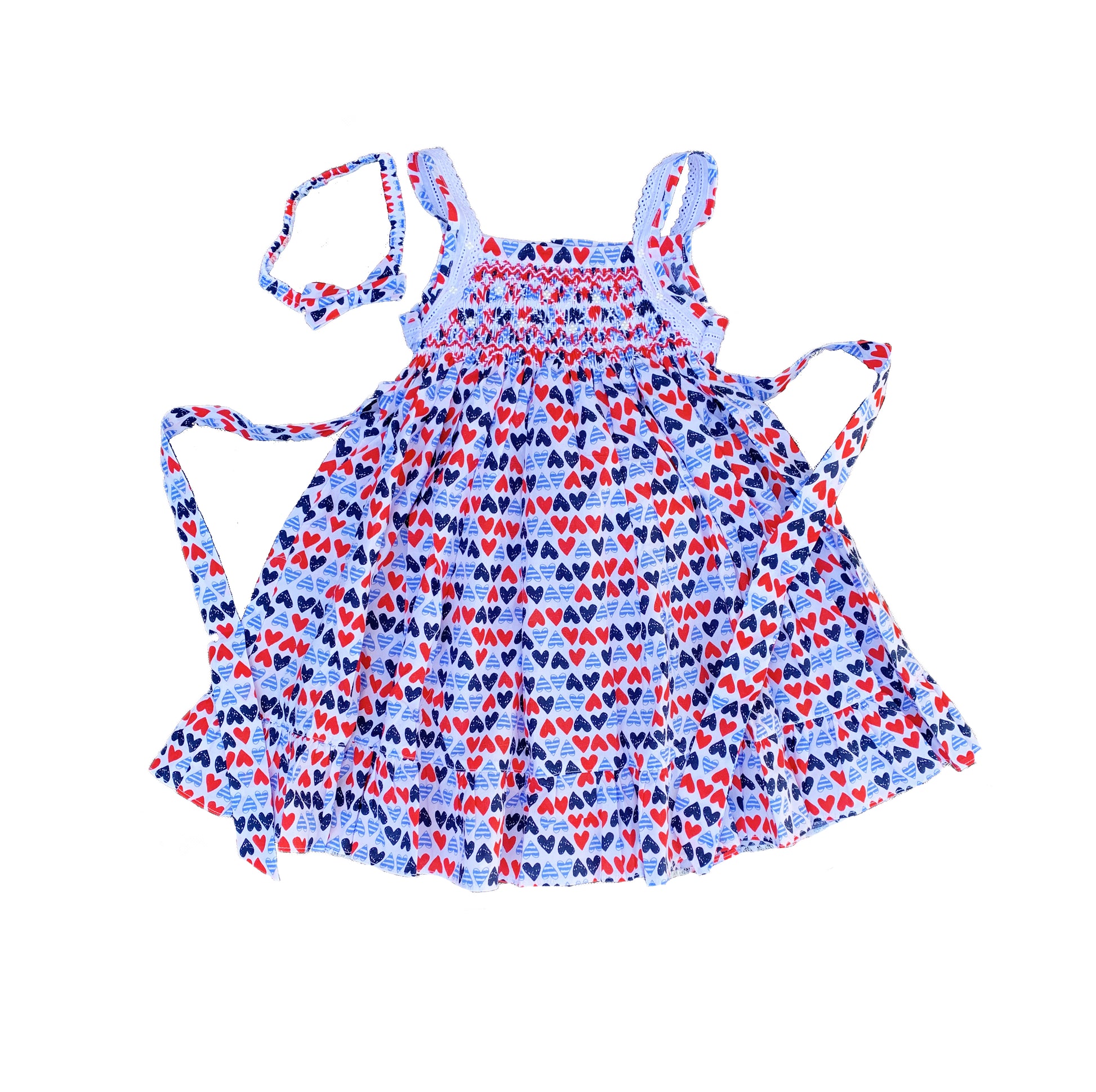 Heart Strap Dress with Pearls.