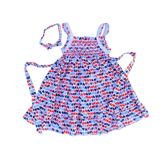 Heart Strap Dress with Pearls.