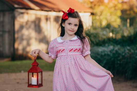 Four Leaf Clover Smocked Dress