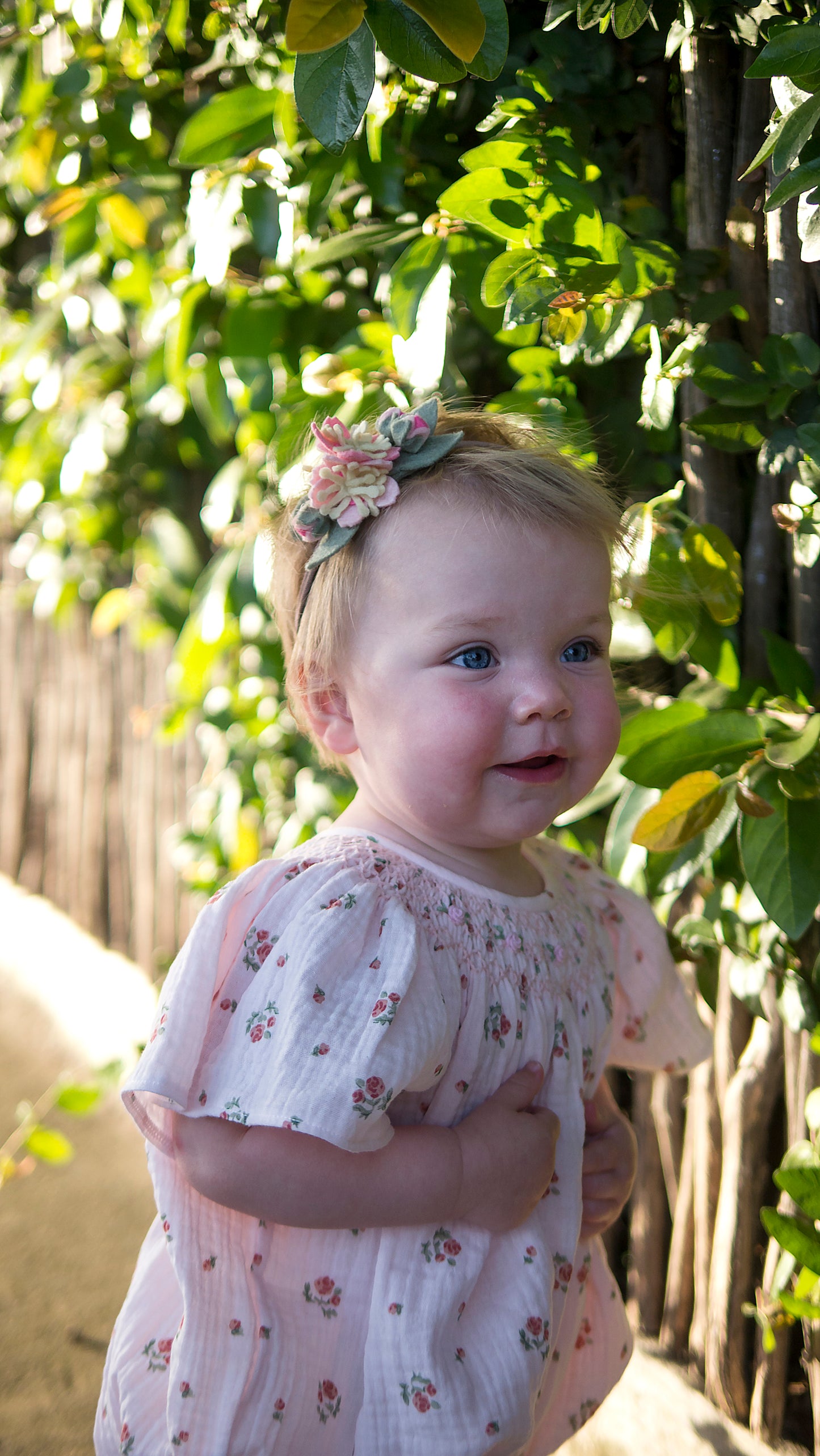 Pink Bishop Smocked Romper