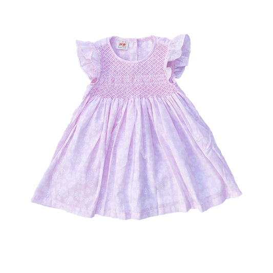 Pink Daisy Smocked Dress