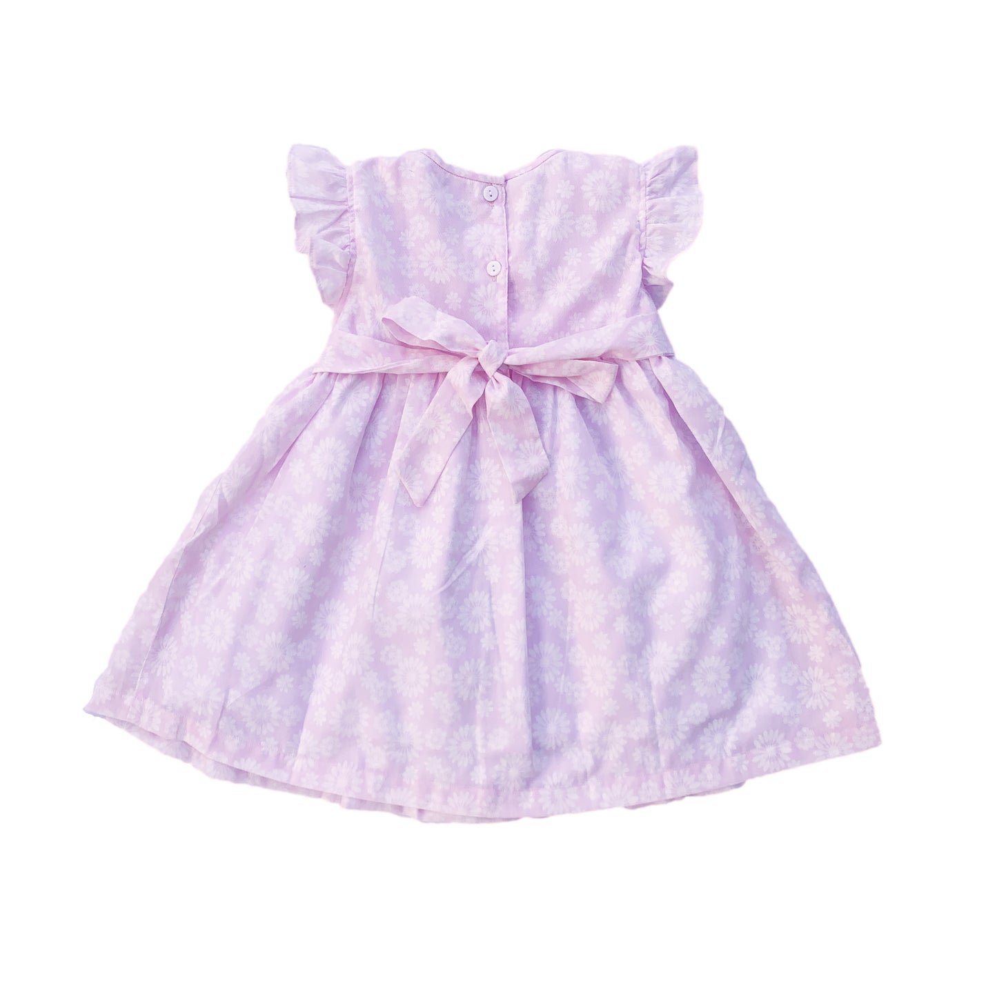 Pink Daisy Smocked Dress