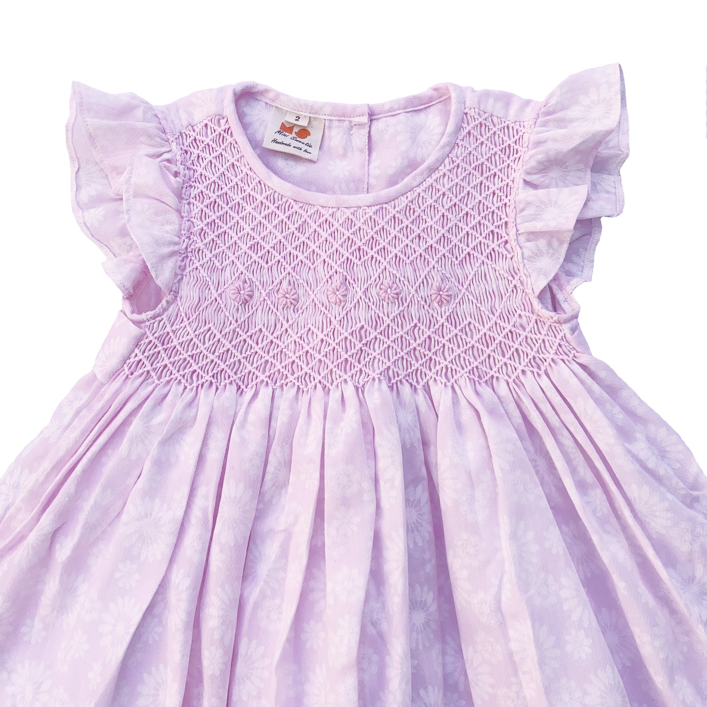 Pink Daisy Smocked Dress