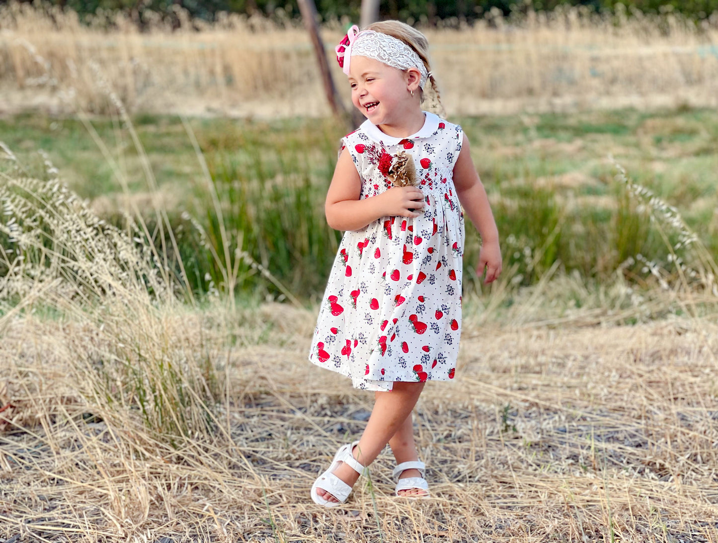 Strawberry Smocked Dress