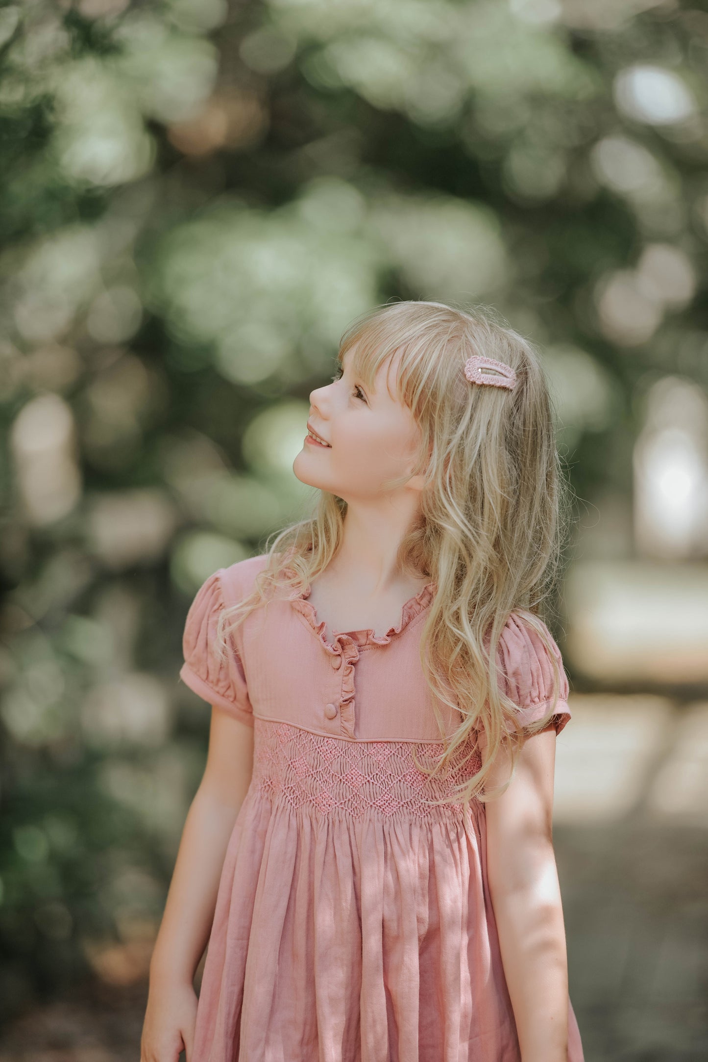 Rosewood classic smocked dress.