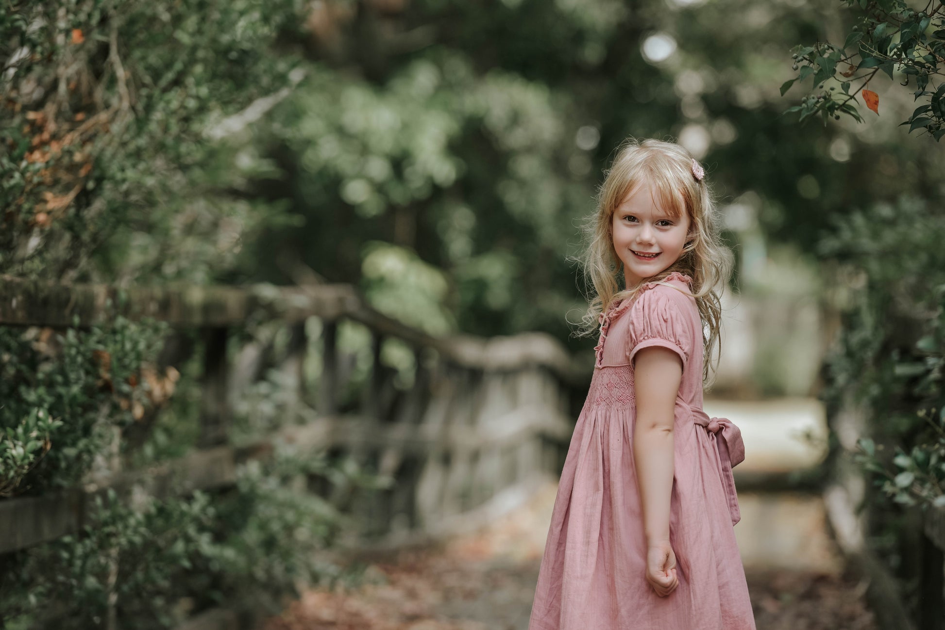 Rosewood classic smocked dress.