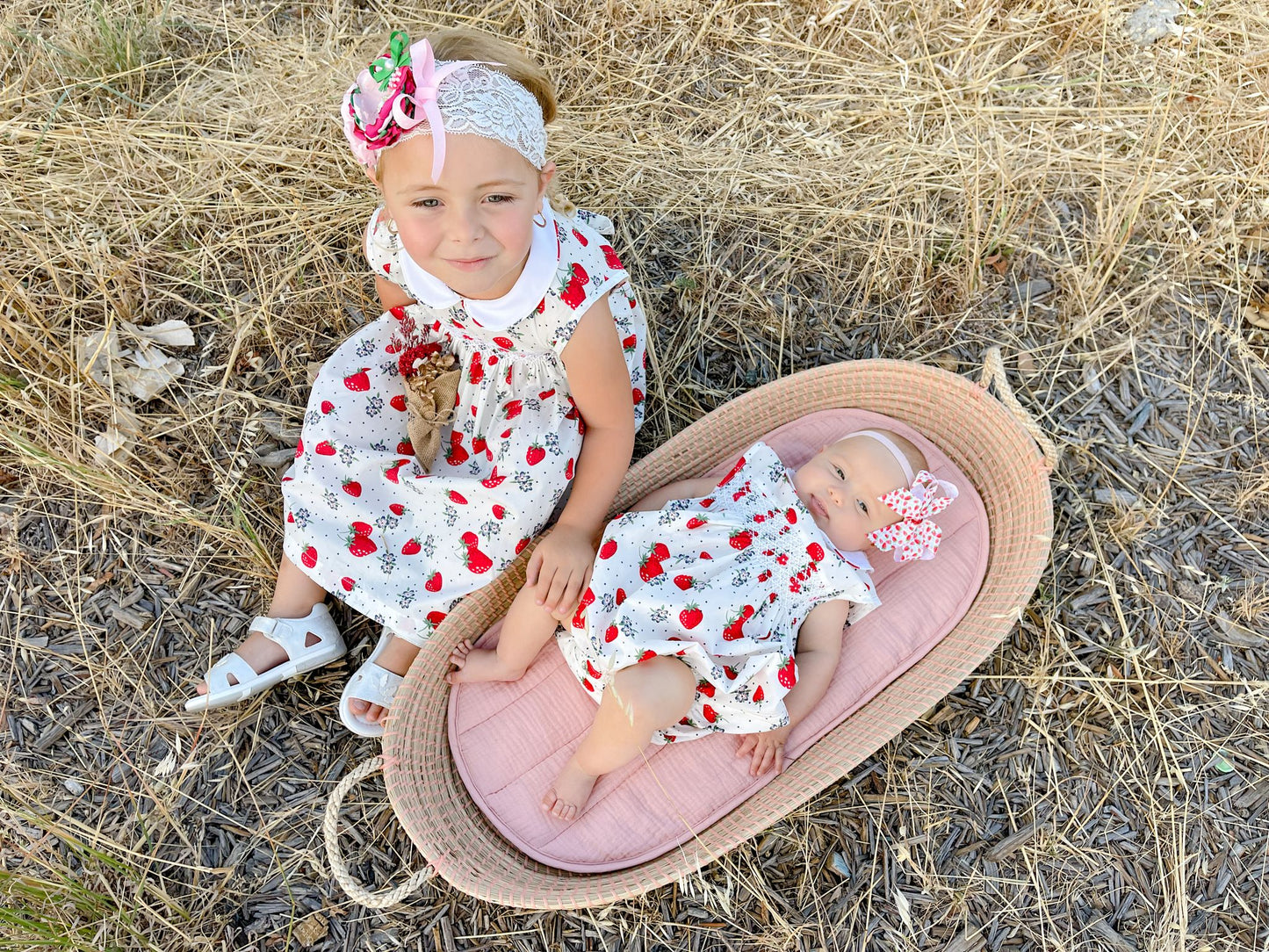 Strawberry Smocked Romper