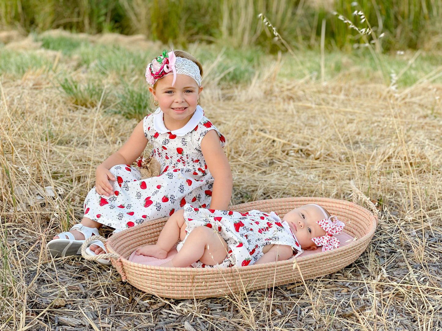 Strawberry Smocked Romper