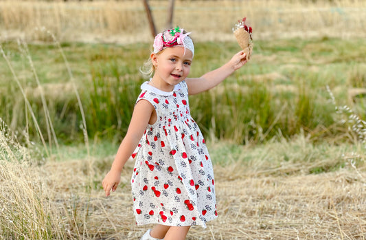 Strawberry Smocked Dress