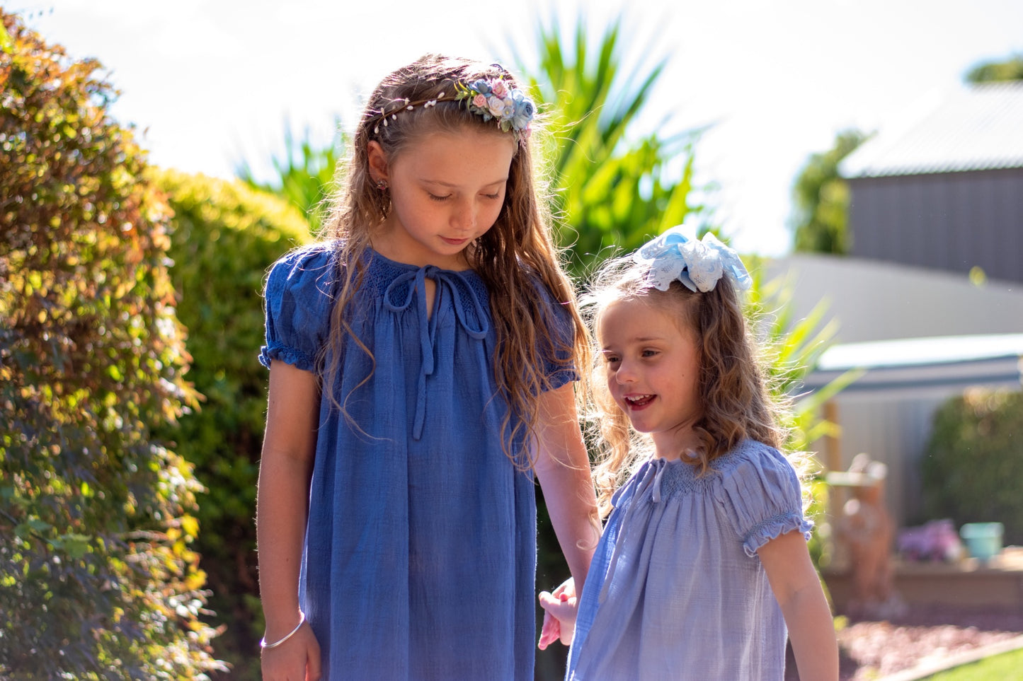 Baby Blue Smocked Dress