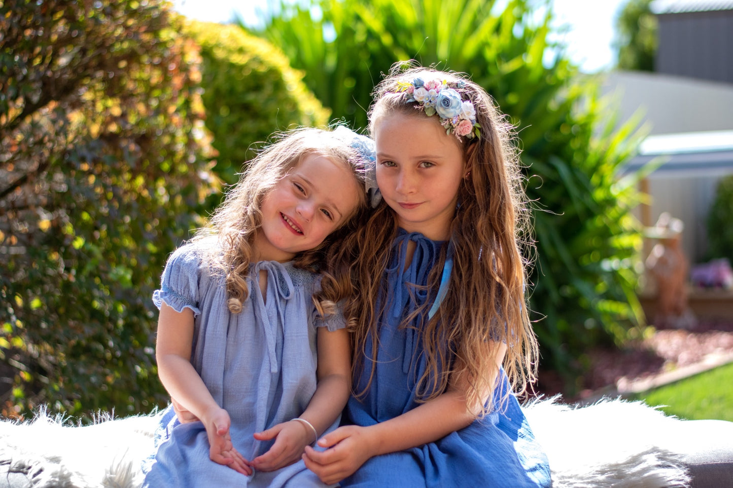 Baby Blue Smocked Dress